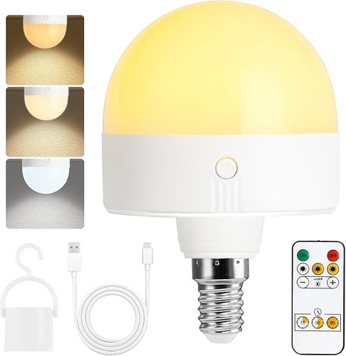 Rechargeable light bulb with - bulb,