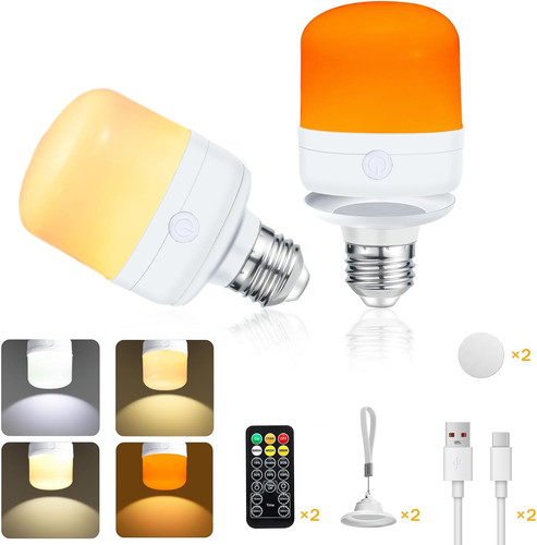 Usb e27 rechargeable bulb - rechargeable, 2