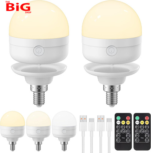 E14 rechargeable light bulb - rechargeable,