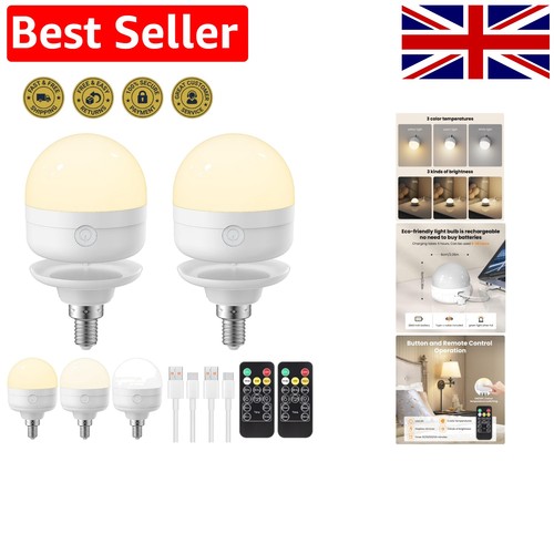 E14 rechargeable light bulb - rechargeable,