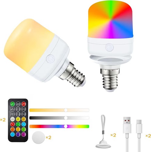 Rechargeable rgb light bulb - rgb,