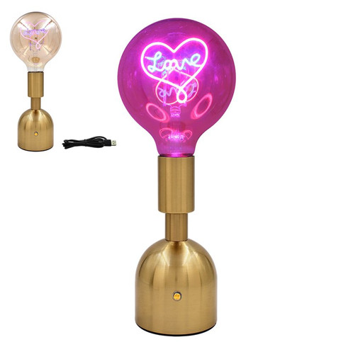 Large globe love led bulb - large,